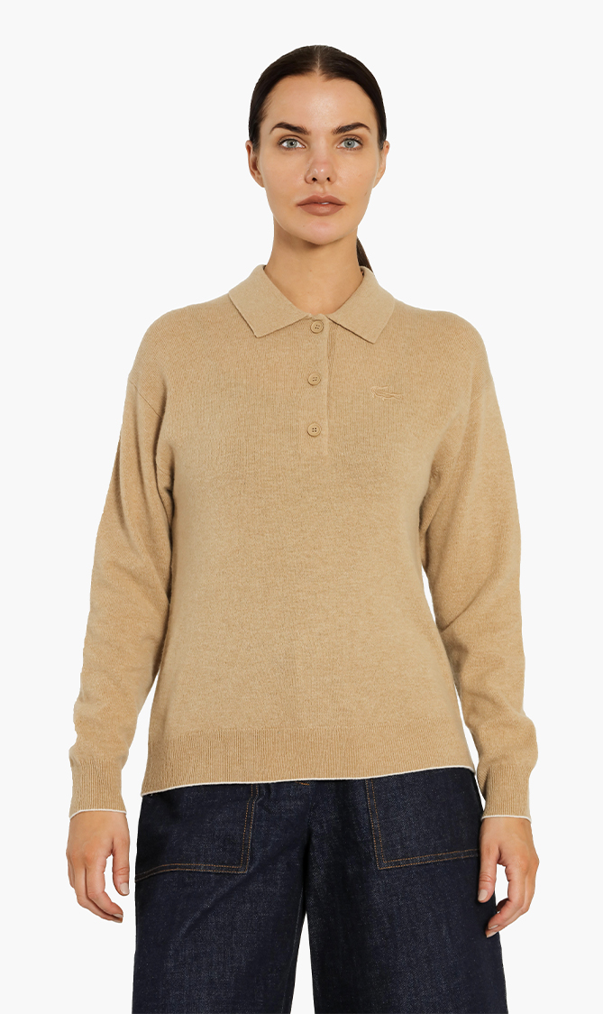 

Lacoste Polo Collar Wool Sweater