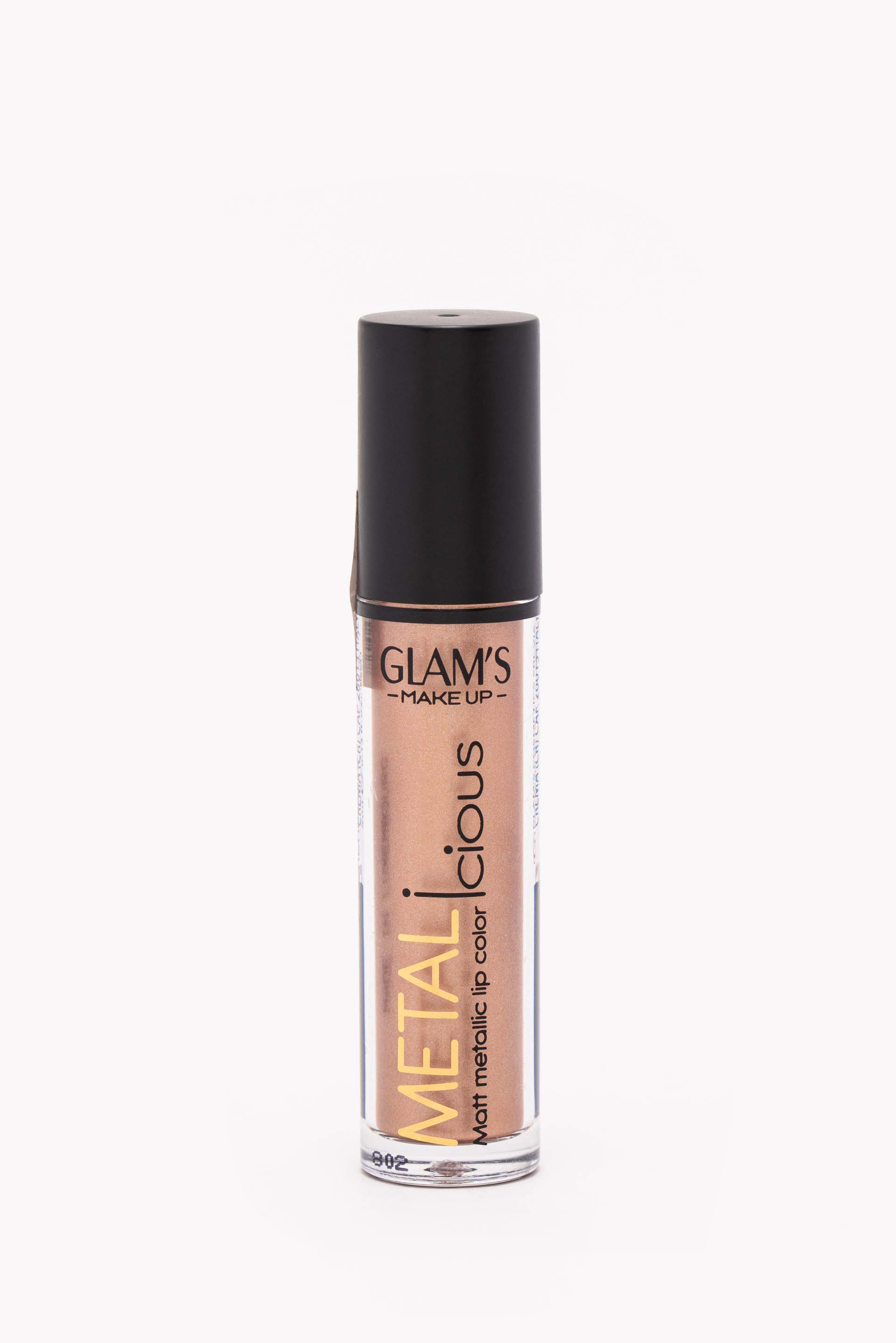 

Glam's Metalicious Matt Metallic Liquid Lipstick, Frosted Nude 950