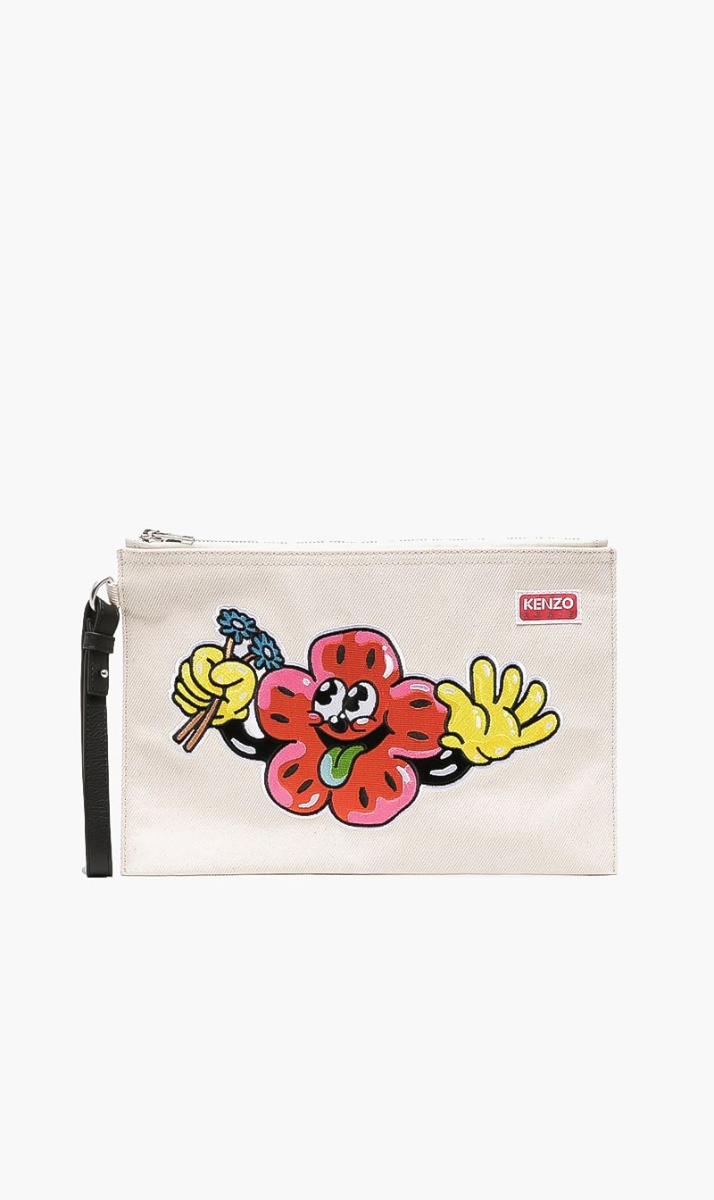 

Classic Large Clutch, Beige