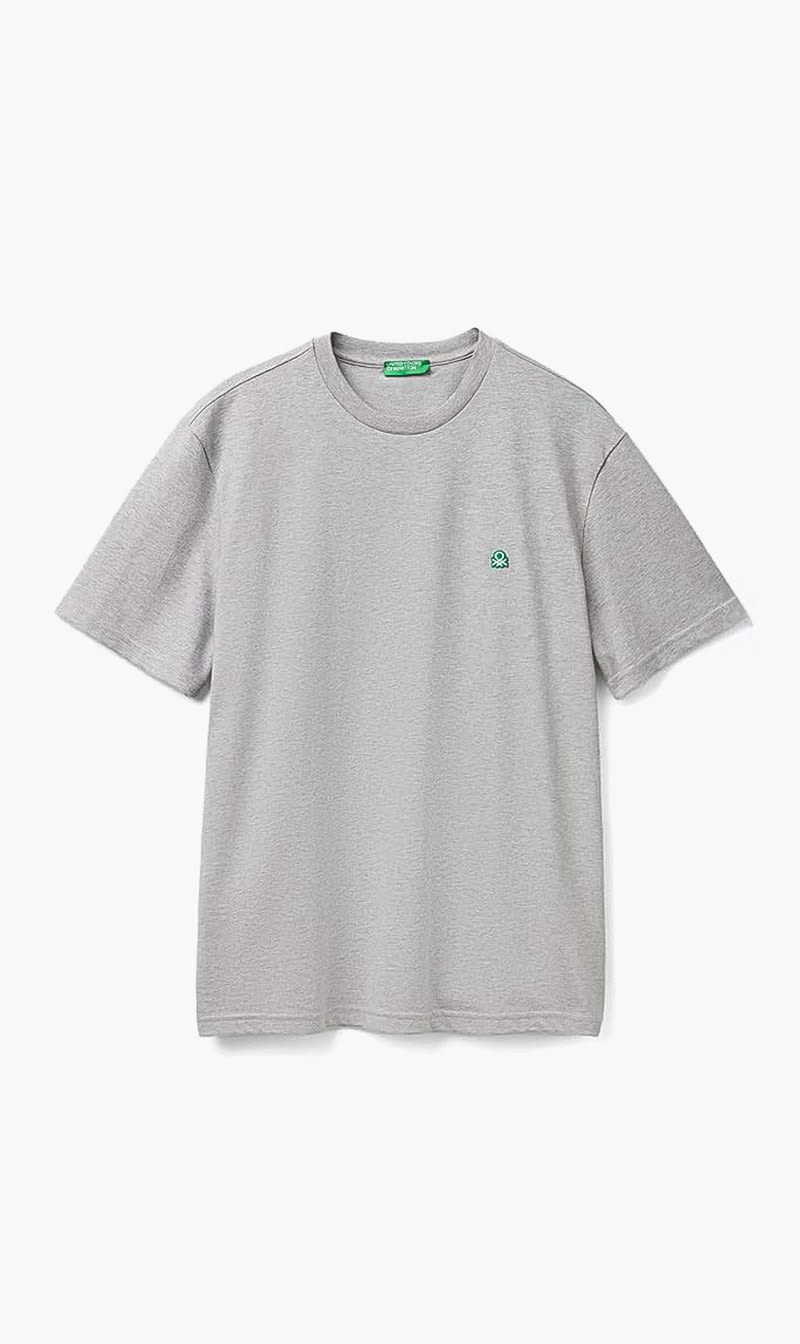 Grey United Colors Of Benetton Blue Crew Neck T-shirt for Men