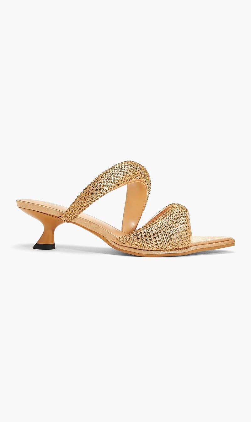 

Jw Pei Gold Sara Mules for Women | The Deal Outlet