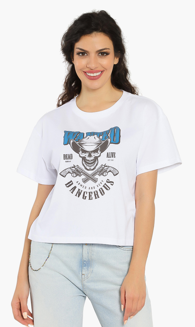 

Replay Skull Printed T-shirt