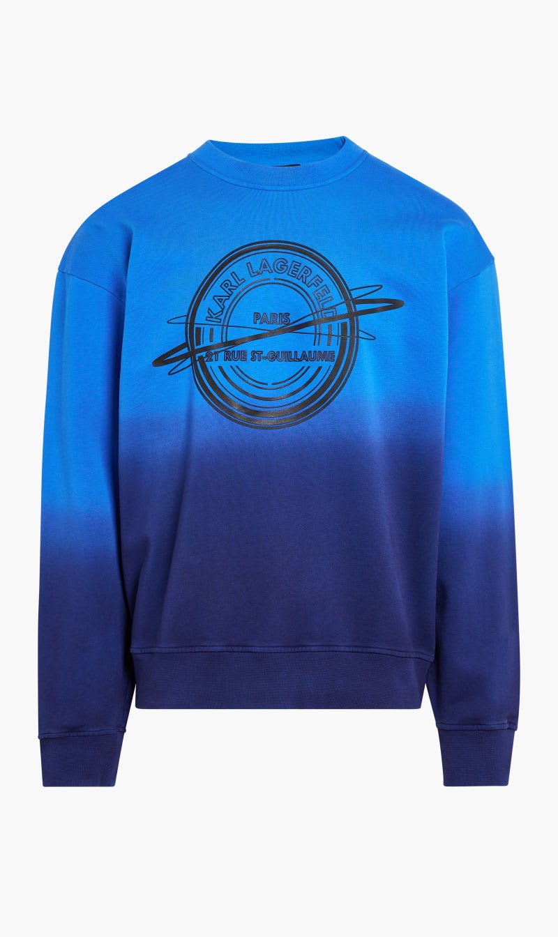 

Karl Lagerfeld Blue Athleisure Logo Sweatshirt for Men | The Deal Outlet