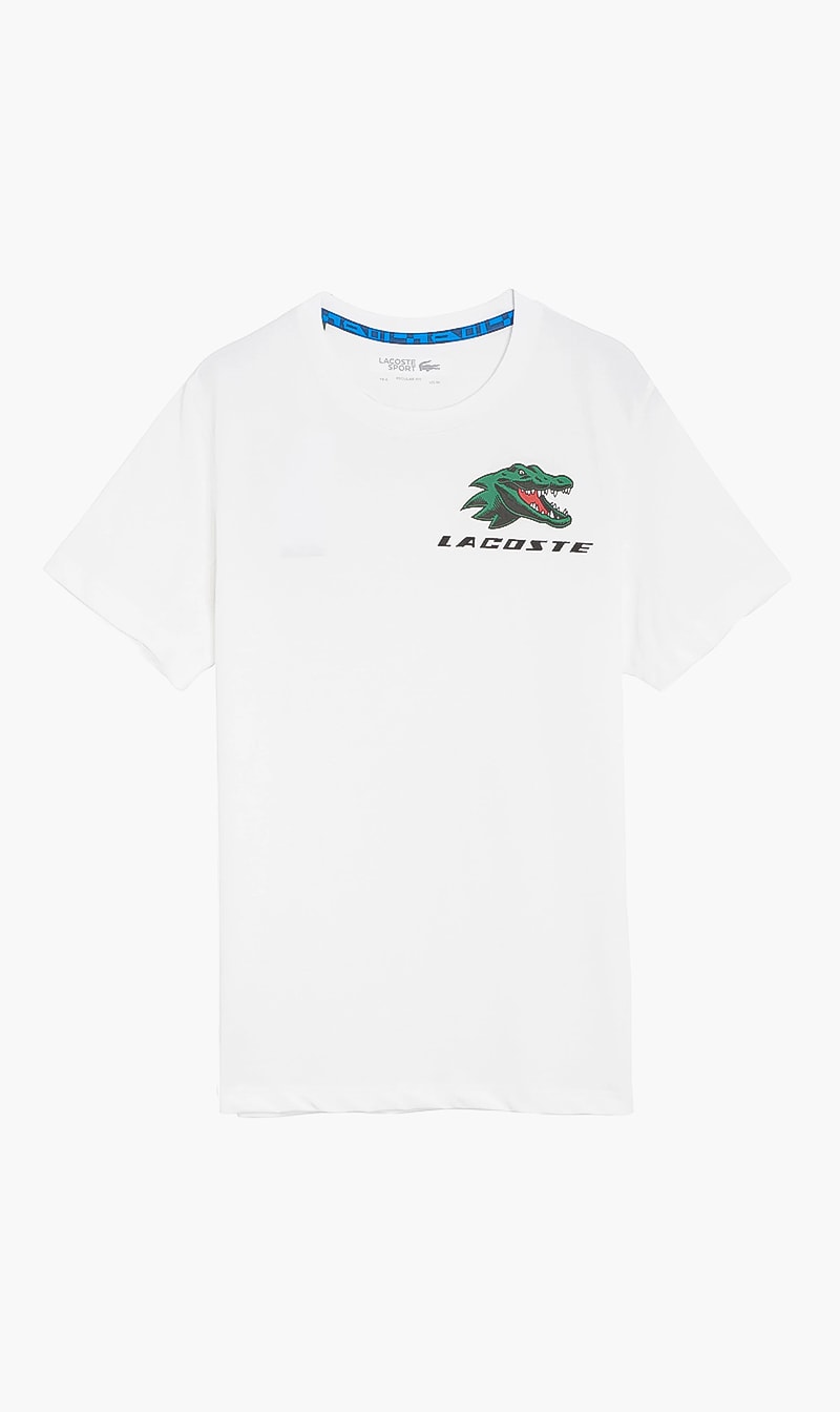 

Lacoste White Regular Fit Tshirt for Men | The Deal Outlet