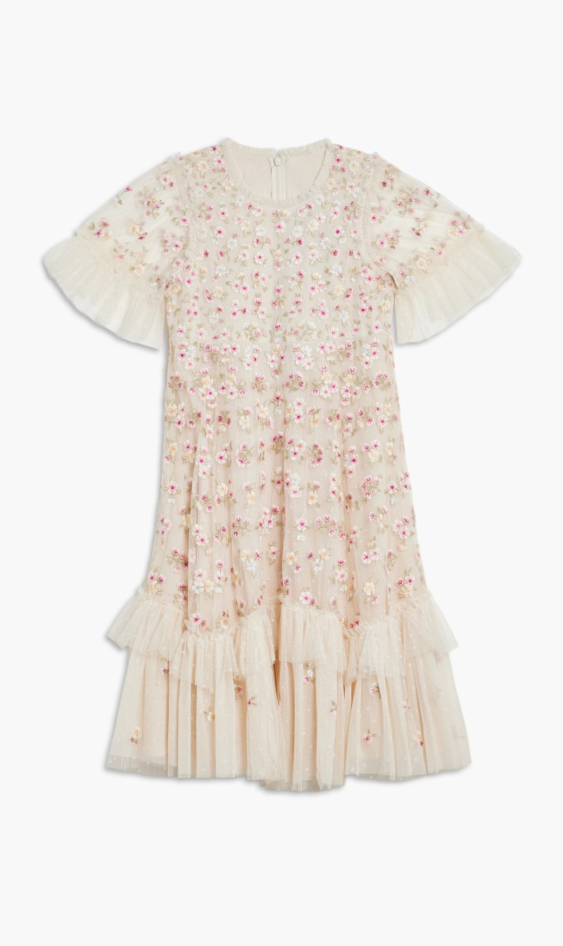 

Needle & Thread White Evening Primrose Kids Dress for Kids | The Deal Outlet