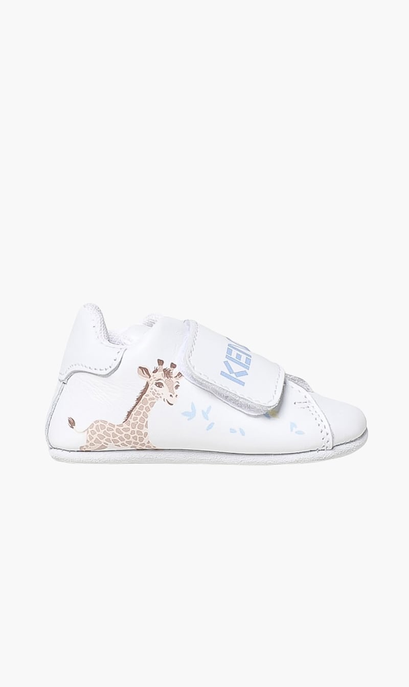 

Logo Print Slippers, White