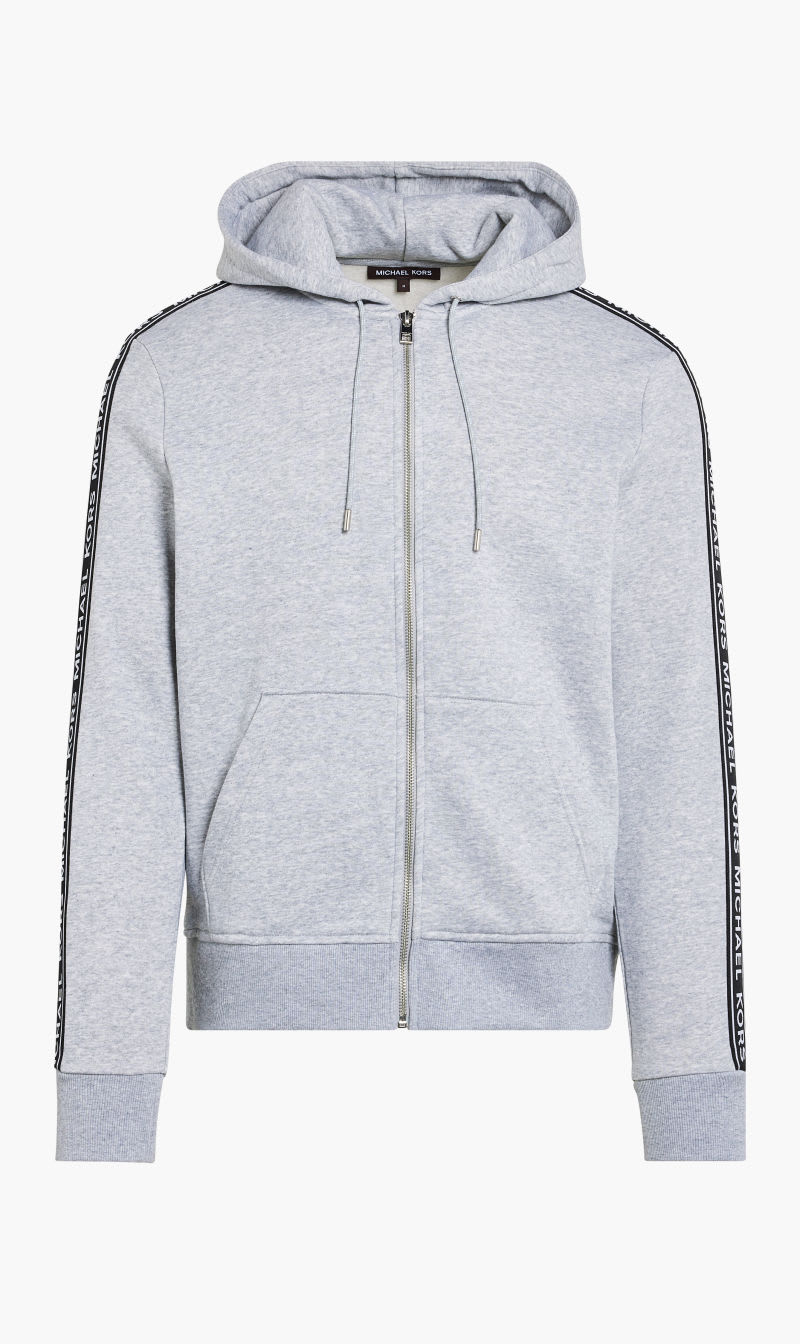 

Michael Kors Grey Logo Tape Cotton Blend Zip-up Hoodie for Men | The Deal Outlet