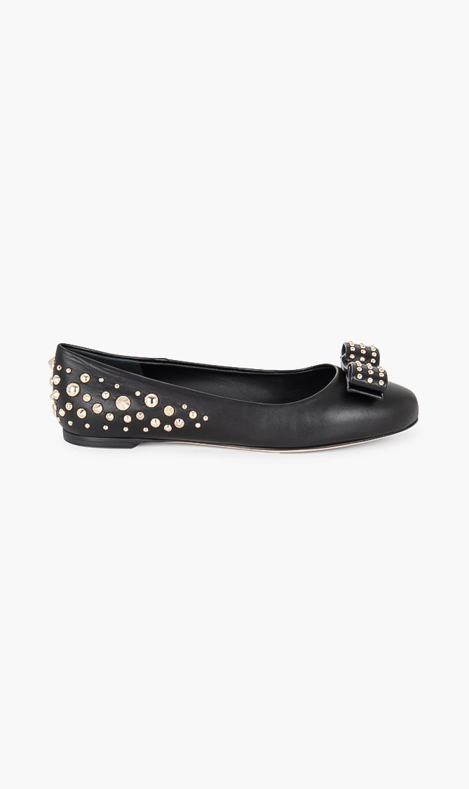 

Salvatore Ferragamo Varina Studded Ballet Flats