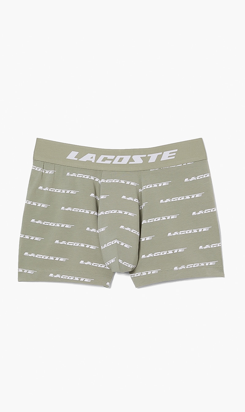 

Lacoste Green Casual Cotton Stretch Logo Trunks for Men | The Deal Outlet