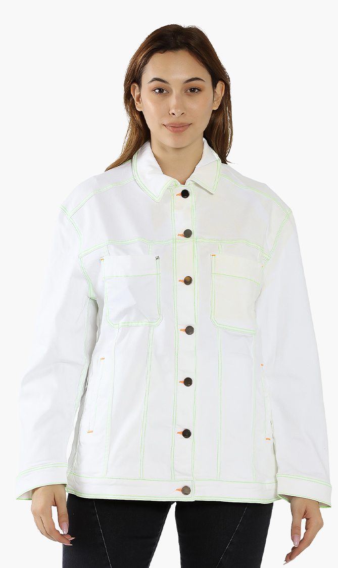 

Chest Pocket Jacket, White