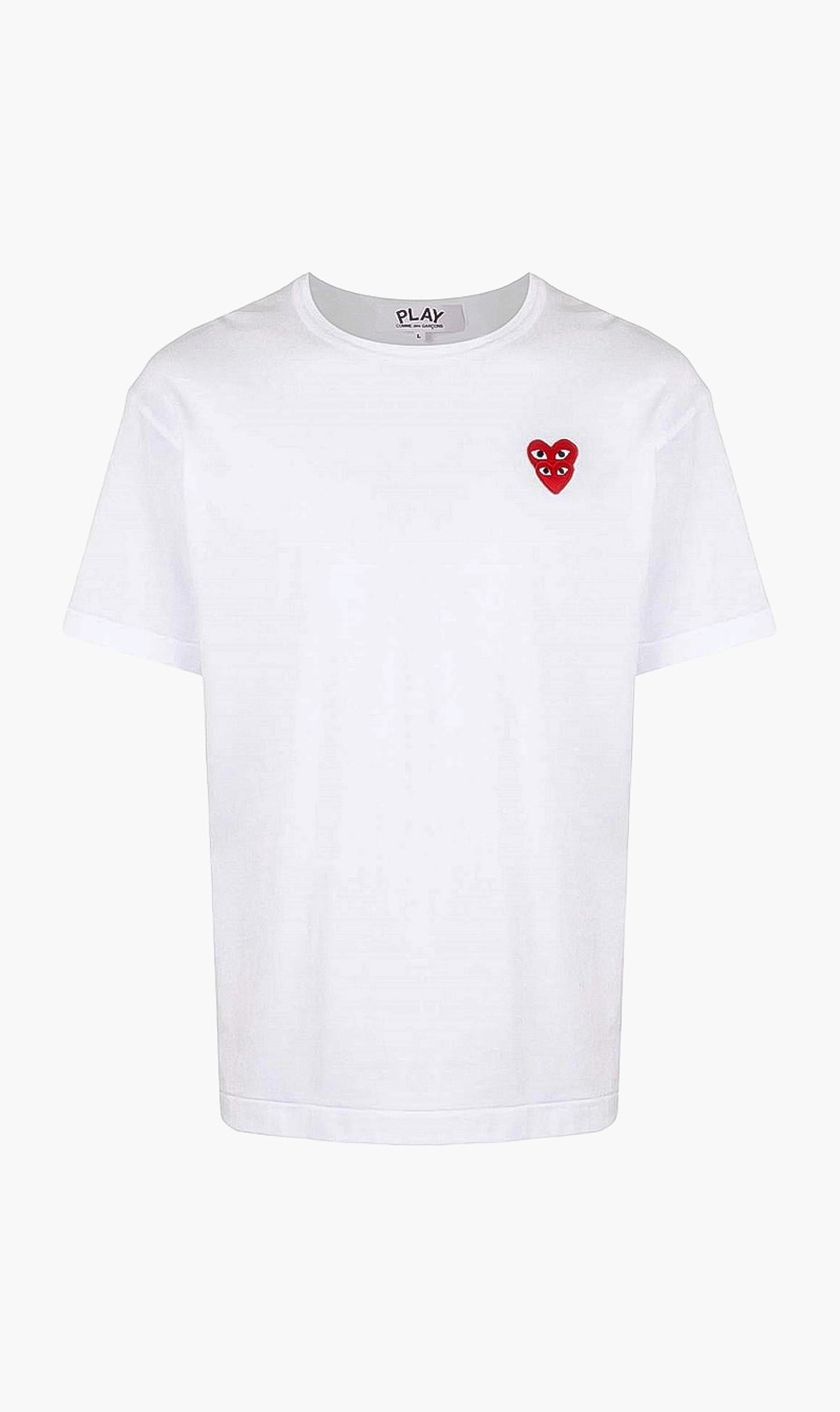 

Embroidered Mini Heart T-shirt, White
