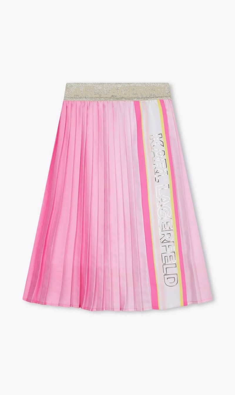 

Karl Lagerfeld Pink Pleated Skirt for Girls | The Deal Outlet