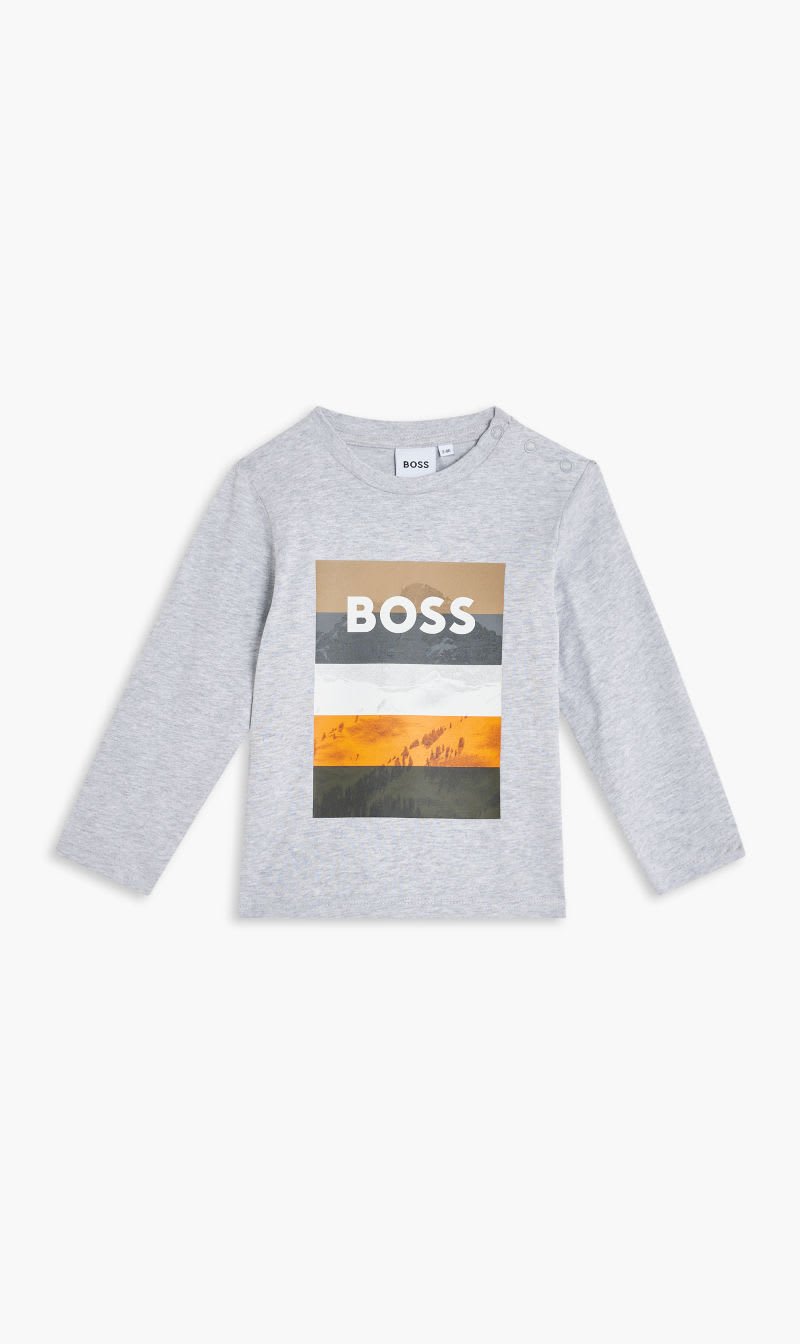 

Hugo Boss Grey Long Sleeve T-shirt for Boys | The Deal Outlet
