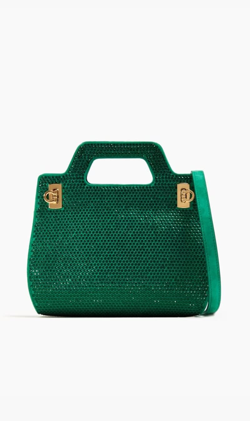 

Salvatore Ferragamo Green Wanda Minibag for Women | The Deal Outlet