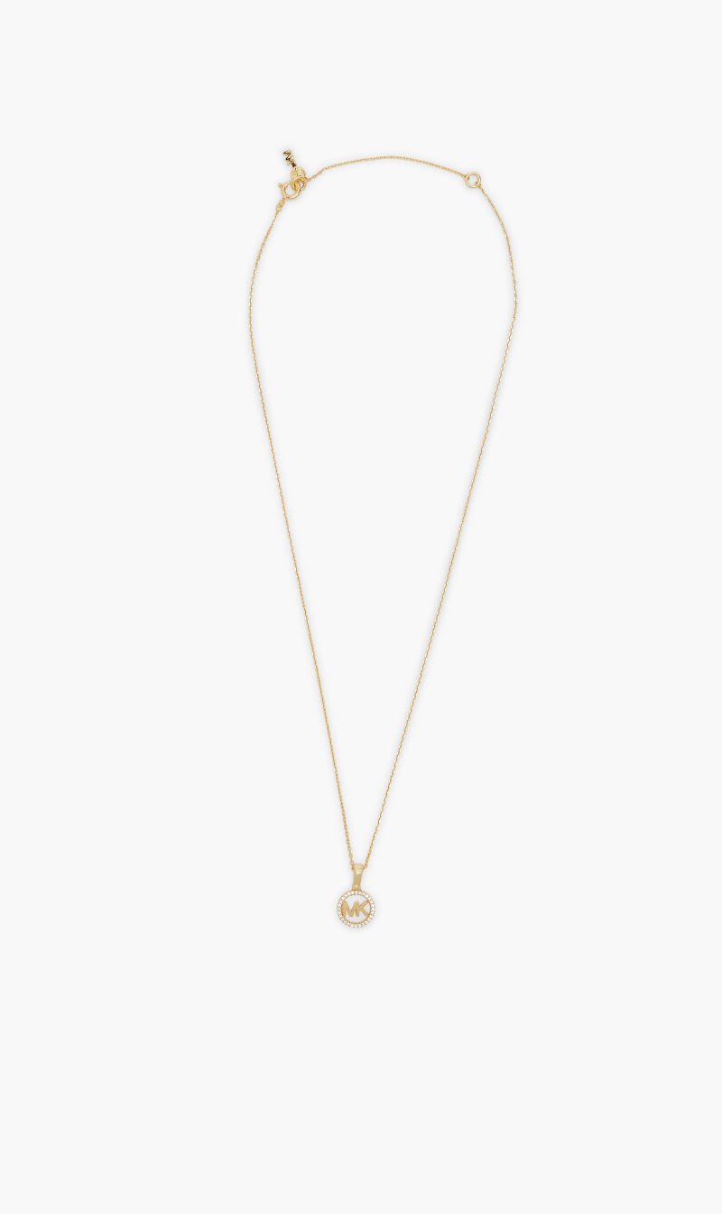 

Michael Kors Gold Logo Charm Neck for Women | The Deal Outlet