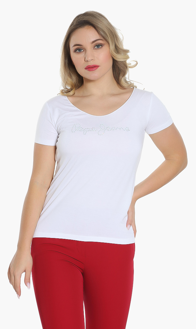 

Pepe Jeans Isa Sequined Logo T-shirt