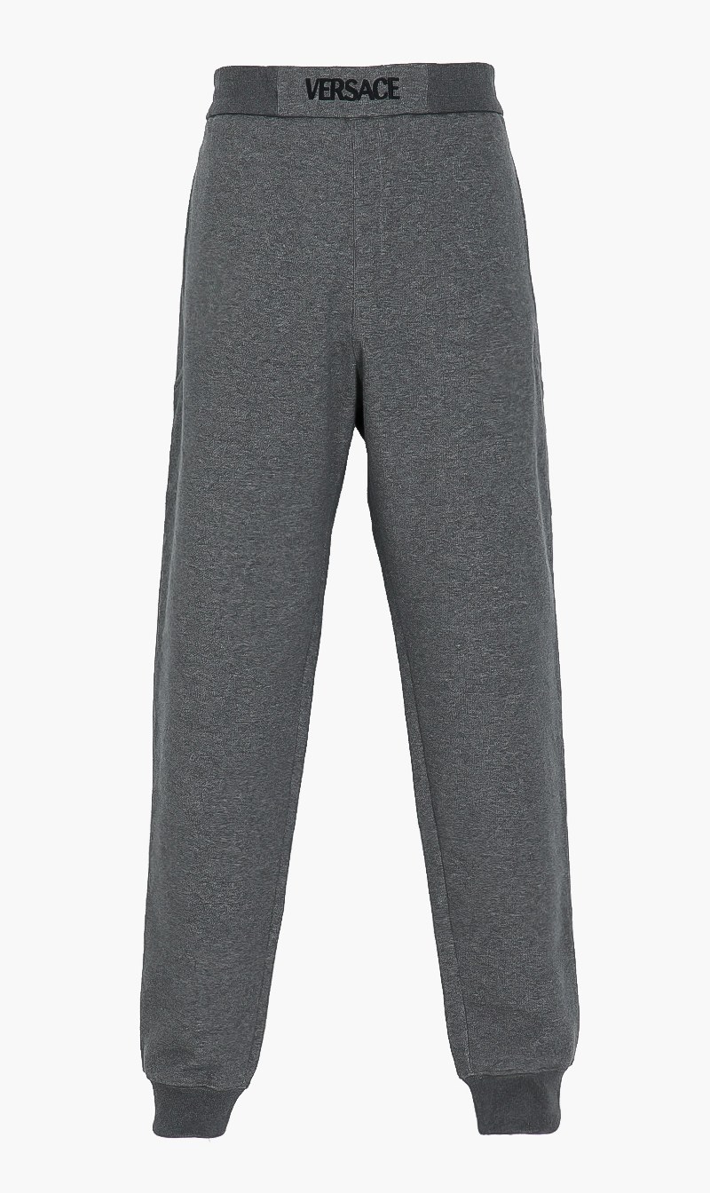 

Greca Embroidered Sweatpants, Grey
