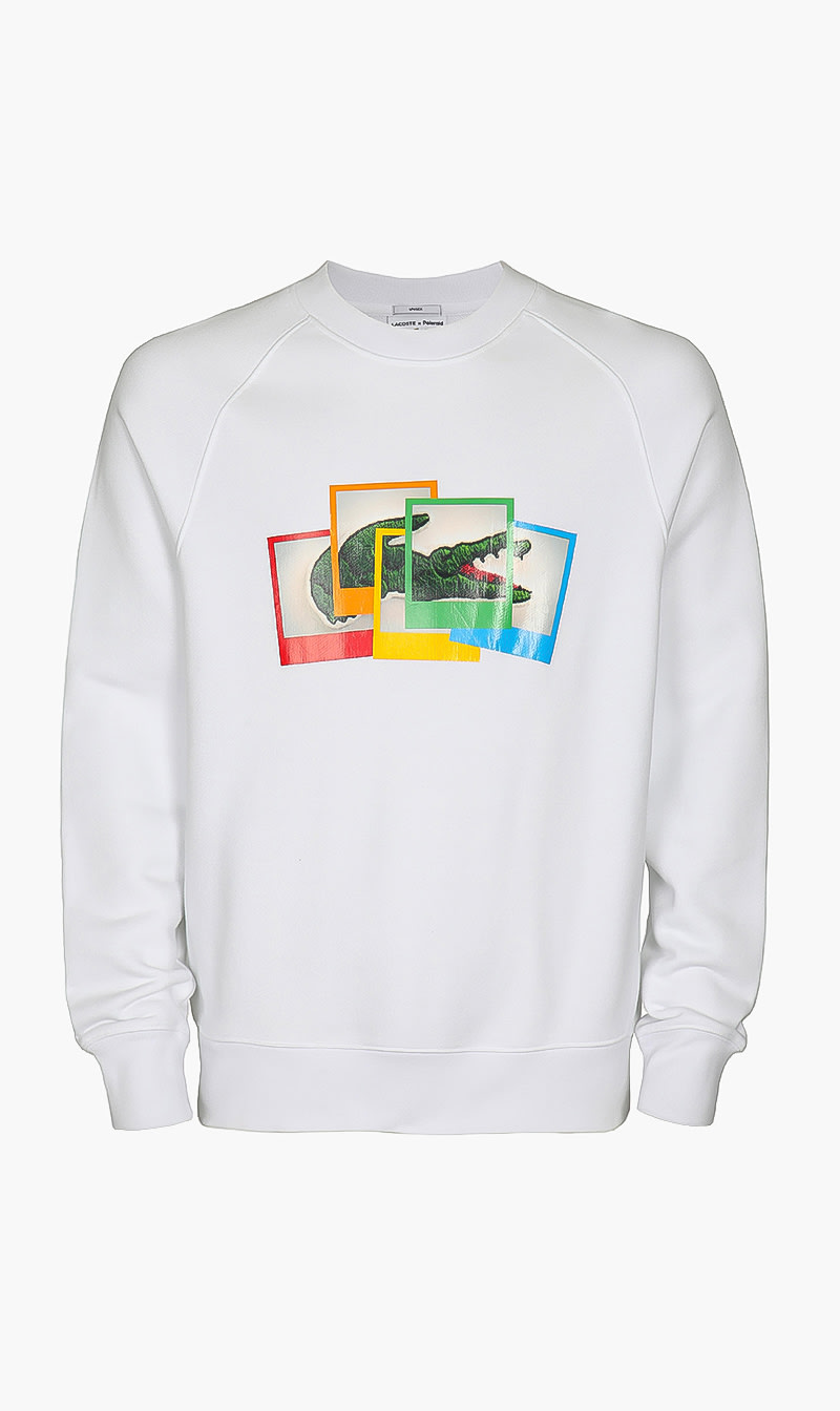 

Lacoste White Polaroid Unisex Sweatshirt | The Deal Outlet
