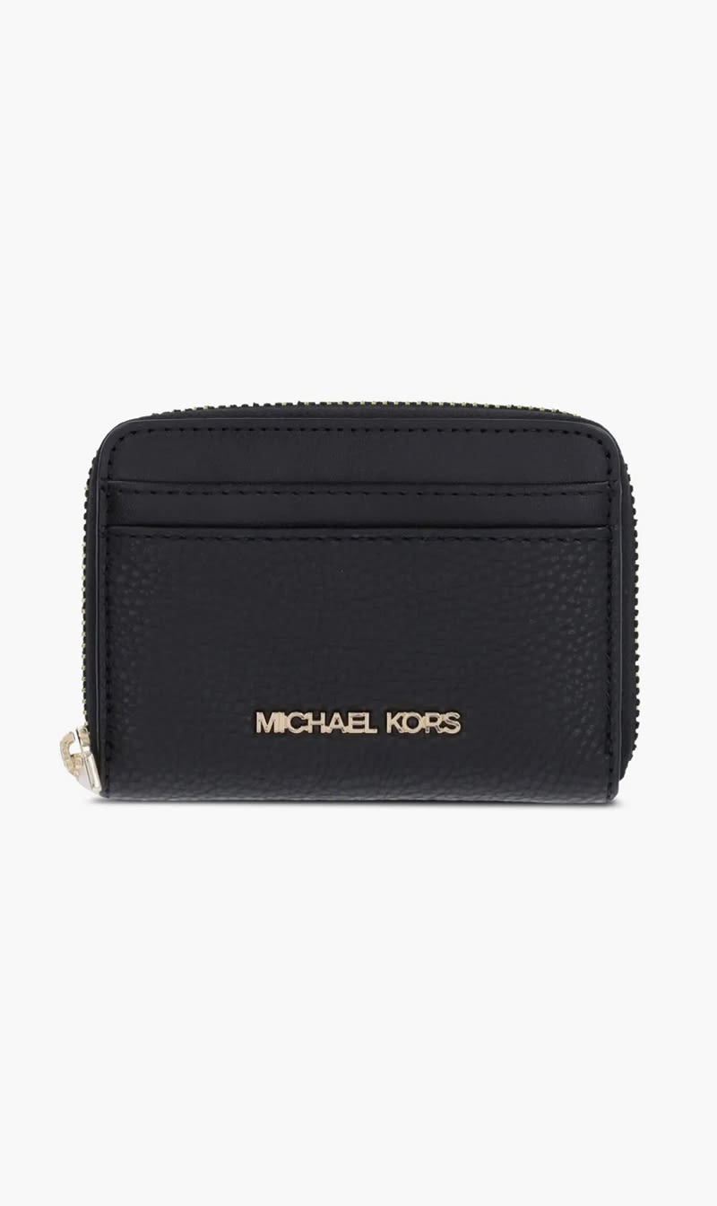

Michael Kors Black Logo-lettering Wallet for Women | The Deal Outlet
