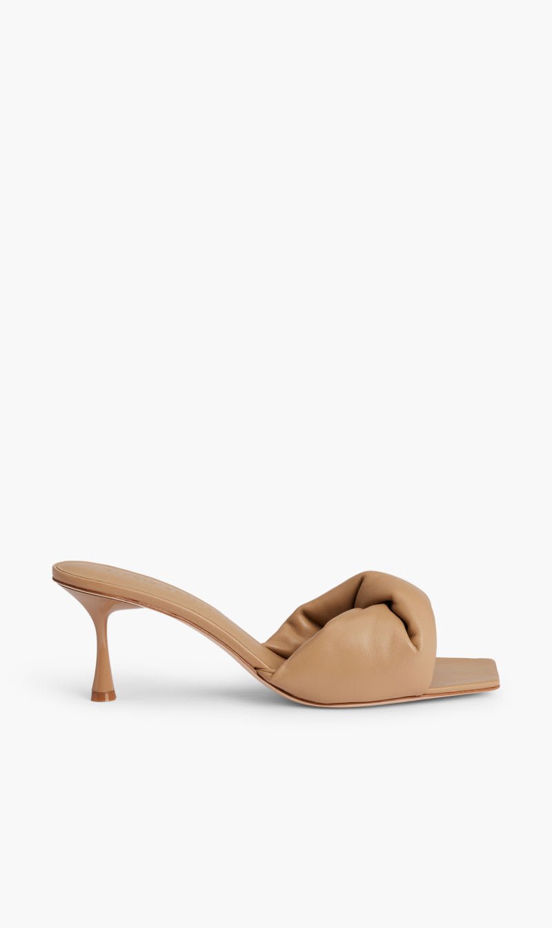 

Studio Amelia Beige Twisted Front 70 Heel for Women | The Deal Outlet