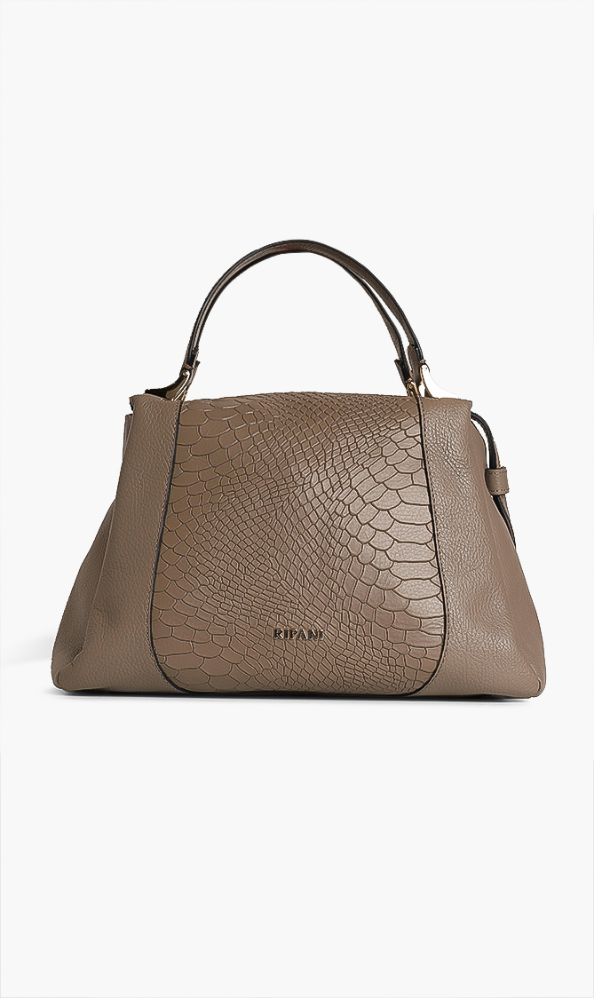 

RIPANI Snake Skin Leather Duffle Bag