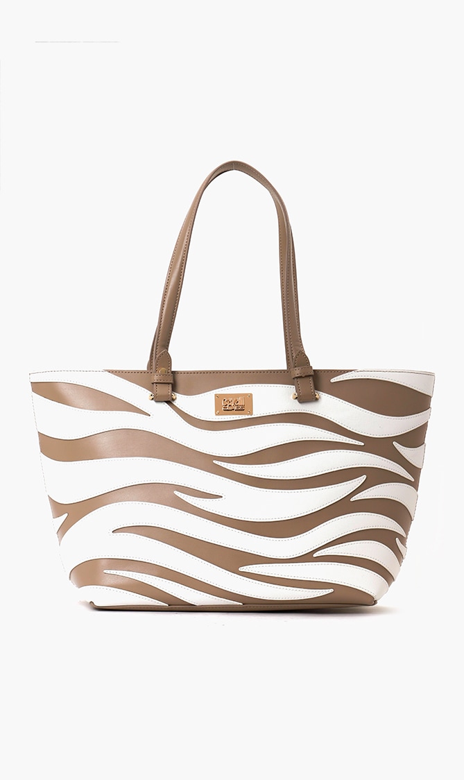 

Cavalli Class Meryl Leather Medium Shopping Bag