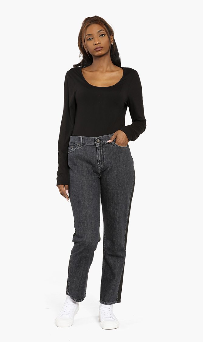 

Colorblock Jeans, Black