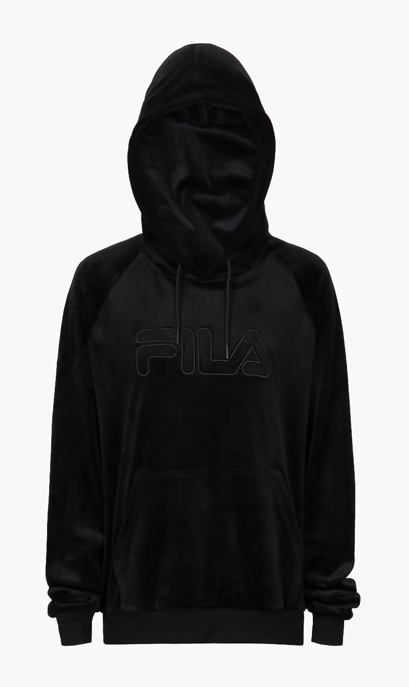 

Velour Hoodie, Black