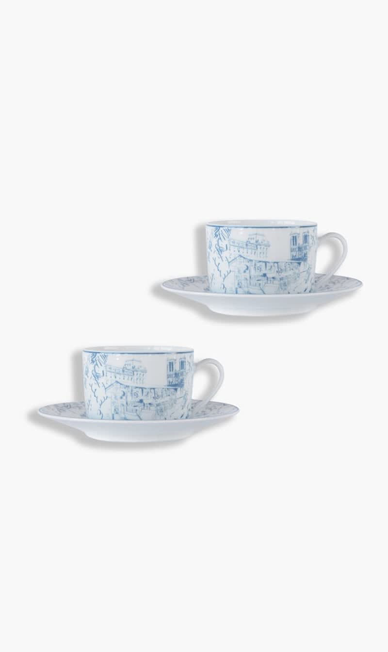 

Bernardaud Blue Tea Cup & Saucer Set Of 2 | The Deal Outlet