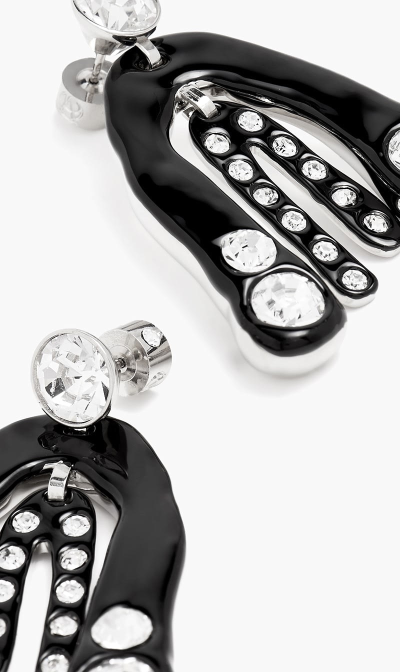 

Apoa Black Dag Earrings for Women | The Deal Outlet