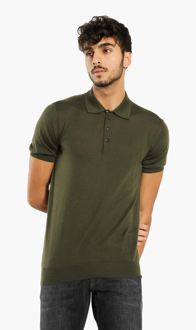 Knit Polo Shirt