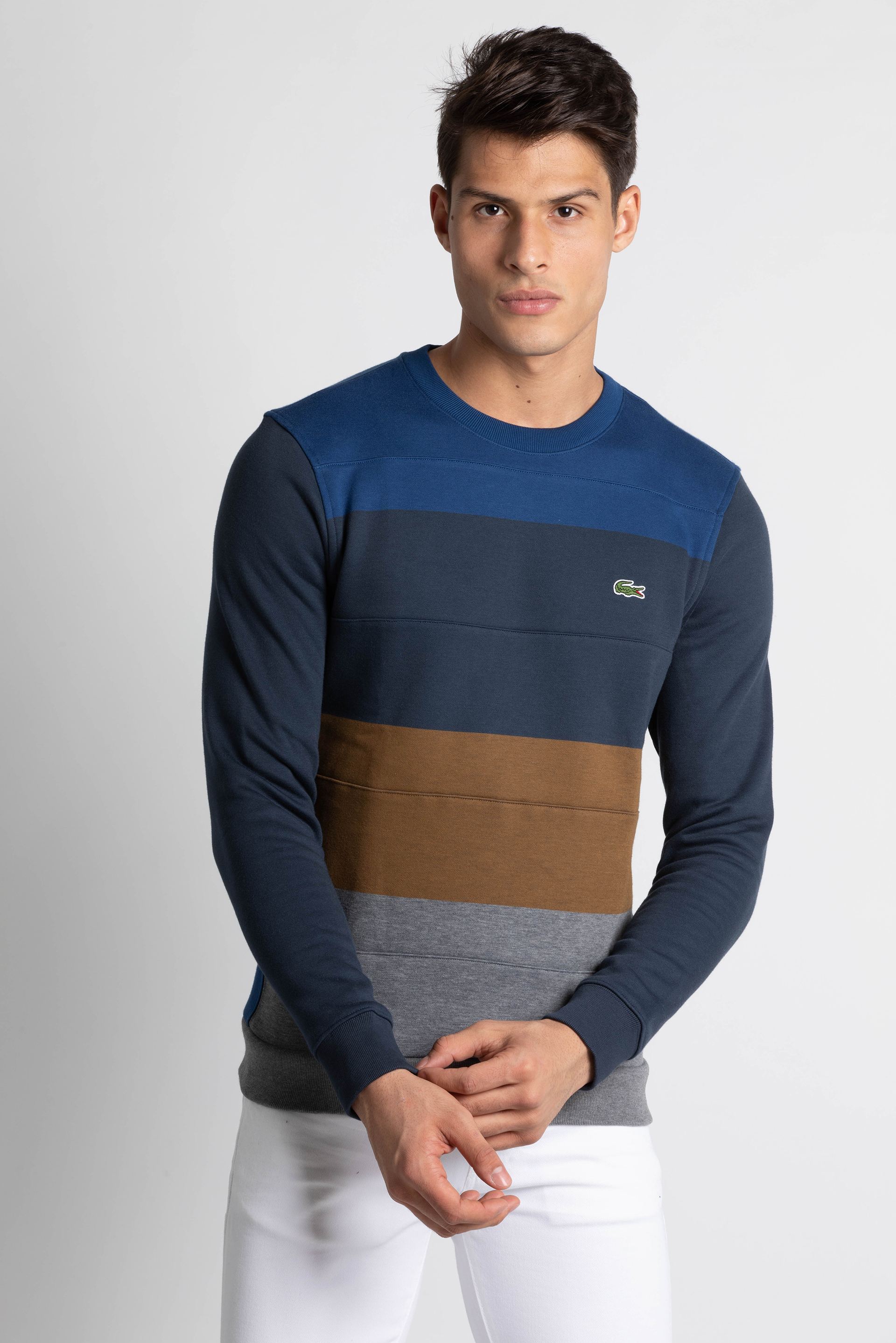 

Lacoste Crew Neck Colorblock Fleece Sweatshirt