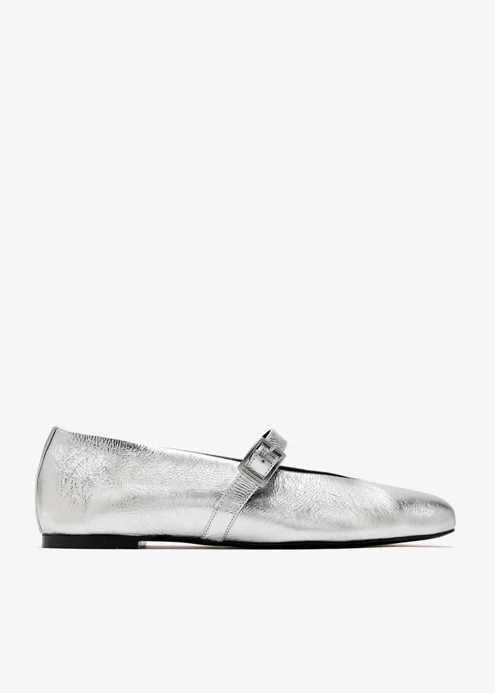 Silver Pernille Ballerinas for Women