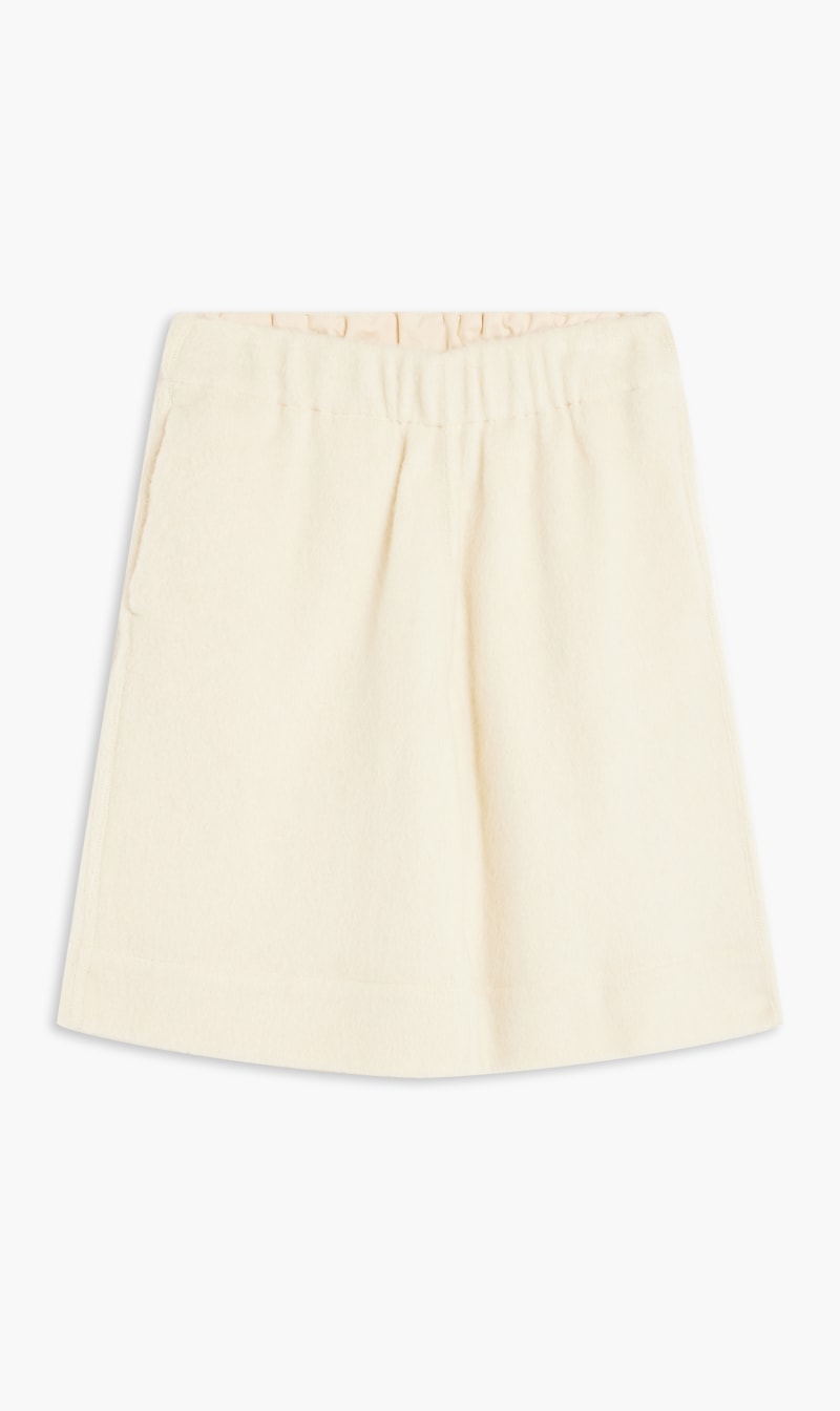 

Jil Sander Brown Brushed Wool Relaxed Fit Shorts for Men | The Deal Outlet