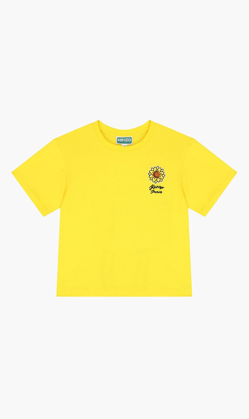 

Kenzo Yellow Short Sleeves Tee Shirt for Girls | The Deal Outlet