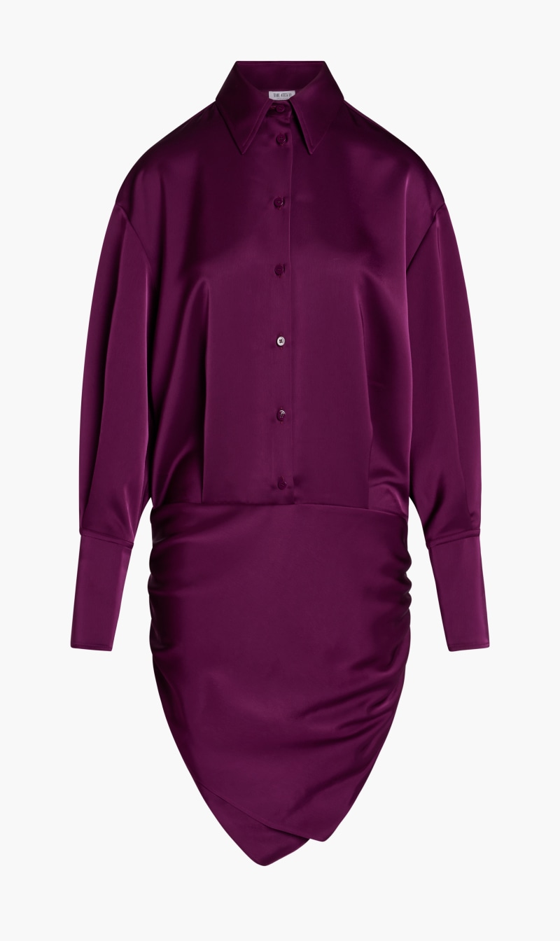 

Attico Purple Hatty Mini Dress for Women | The Deal Outlet