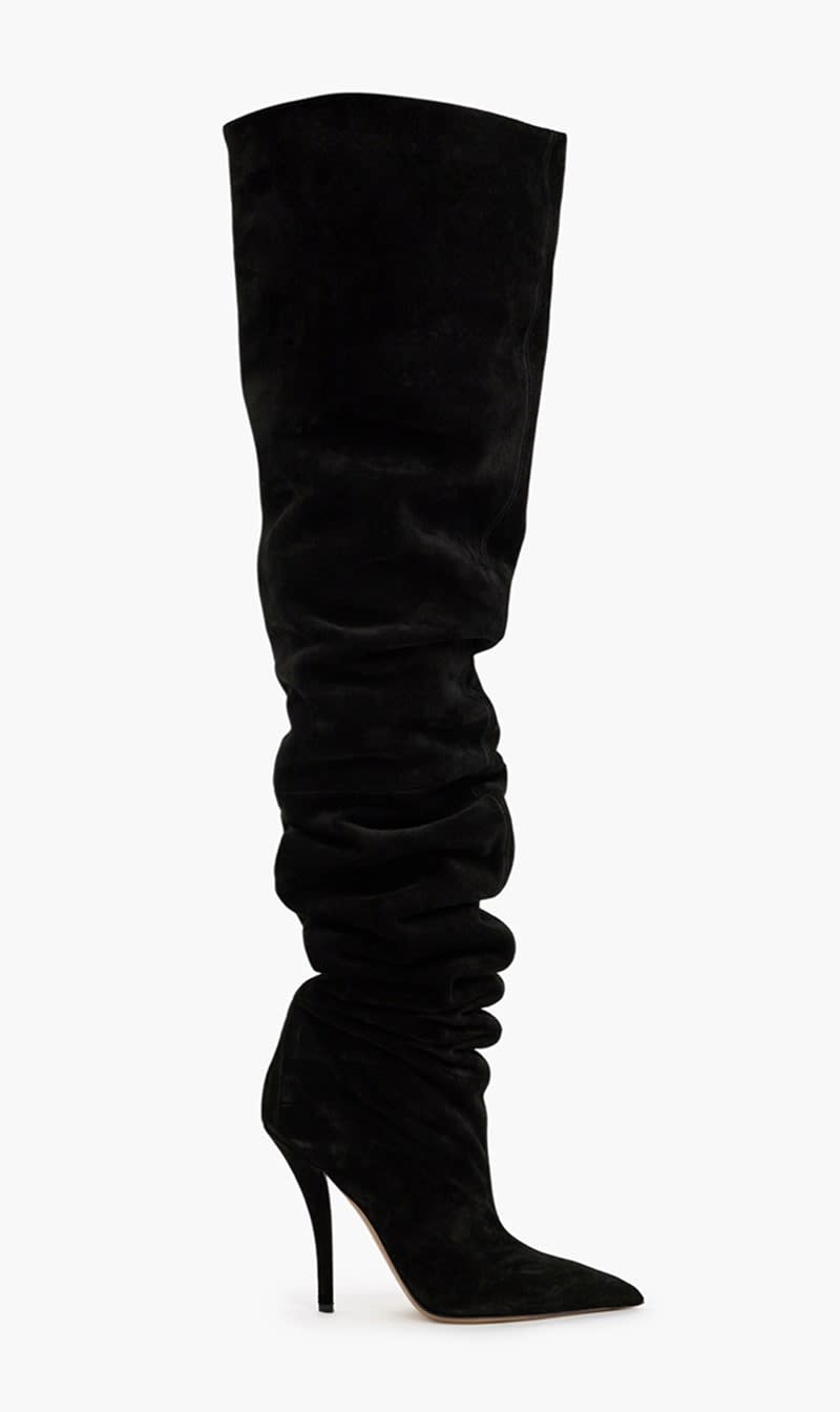 

Paris Texas Black Jessica Over-the-knee Boots for Women | The Deal Outlet