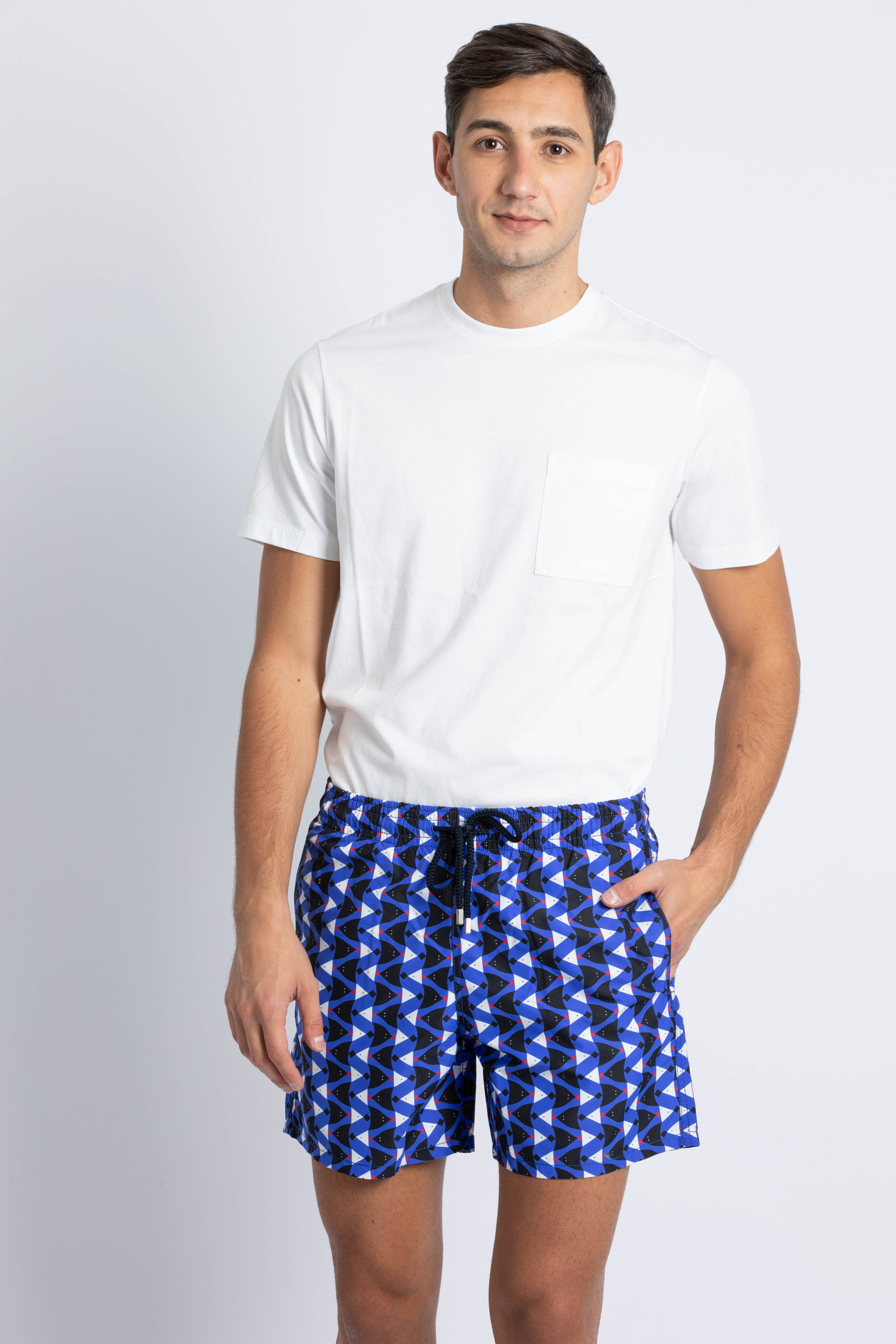 

VILEBREQUIN All Over Fish Print Swim Trunks