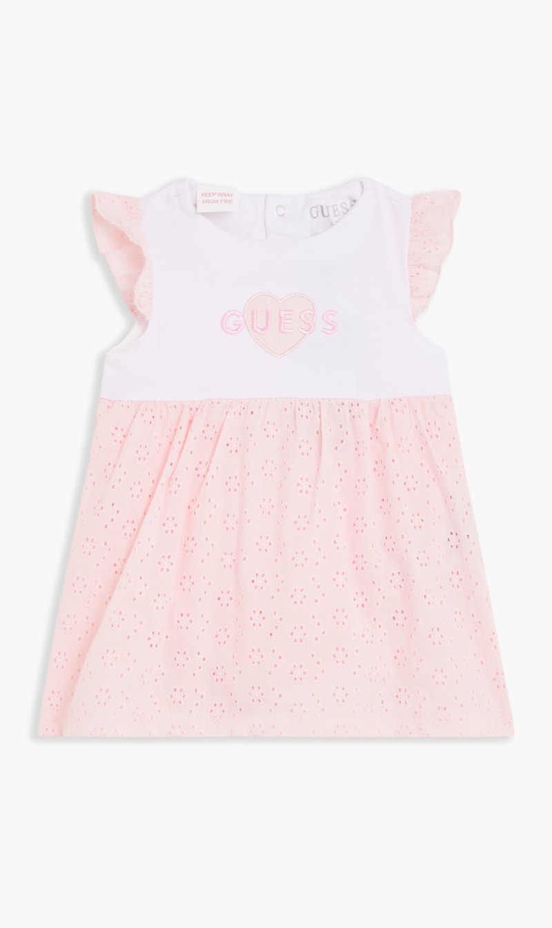 

Guess Pink Bodysuit Stretch Jersey Dress for Girls | The Deal Outlet
