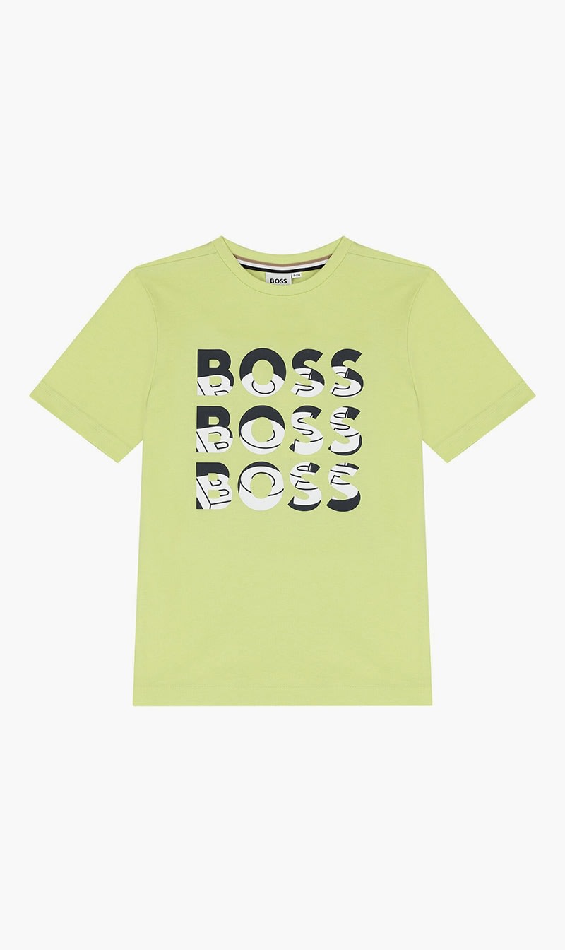 

Boss Yellow Short Sleeves Tee Shirt for Boys | The Deal Outlet
