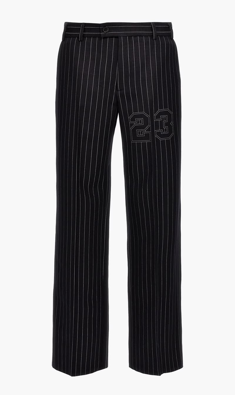 

Off-white White 23 Pinst Wo Buffalo Slim Pant Salone Sa for Men | The Deal Outlet