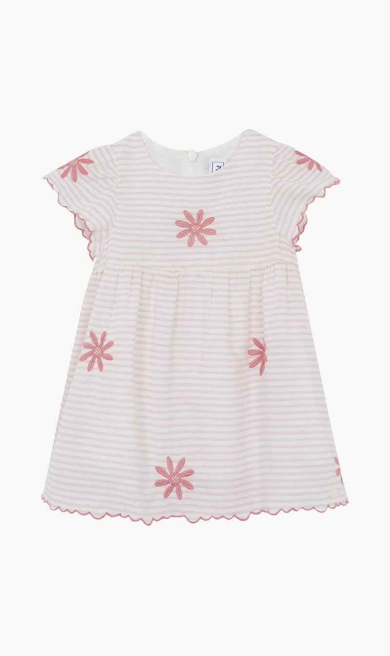 

Tartine Et Chocolat Pink Embroidery Dress for Girls | The Deal Outlet