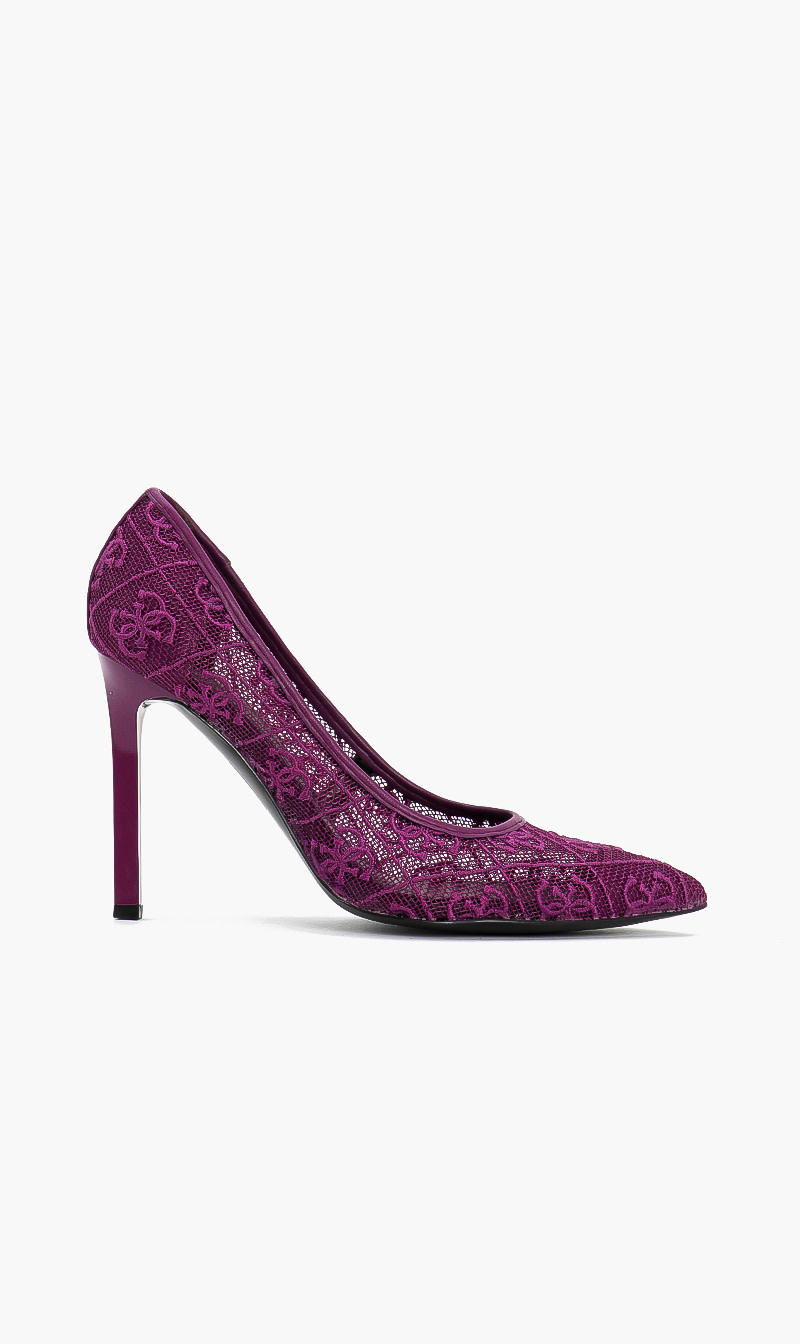 

Guess Purple Seannay Mesh Pumps for Women | The Deal Outlet