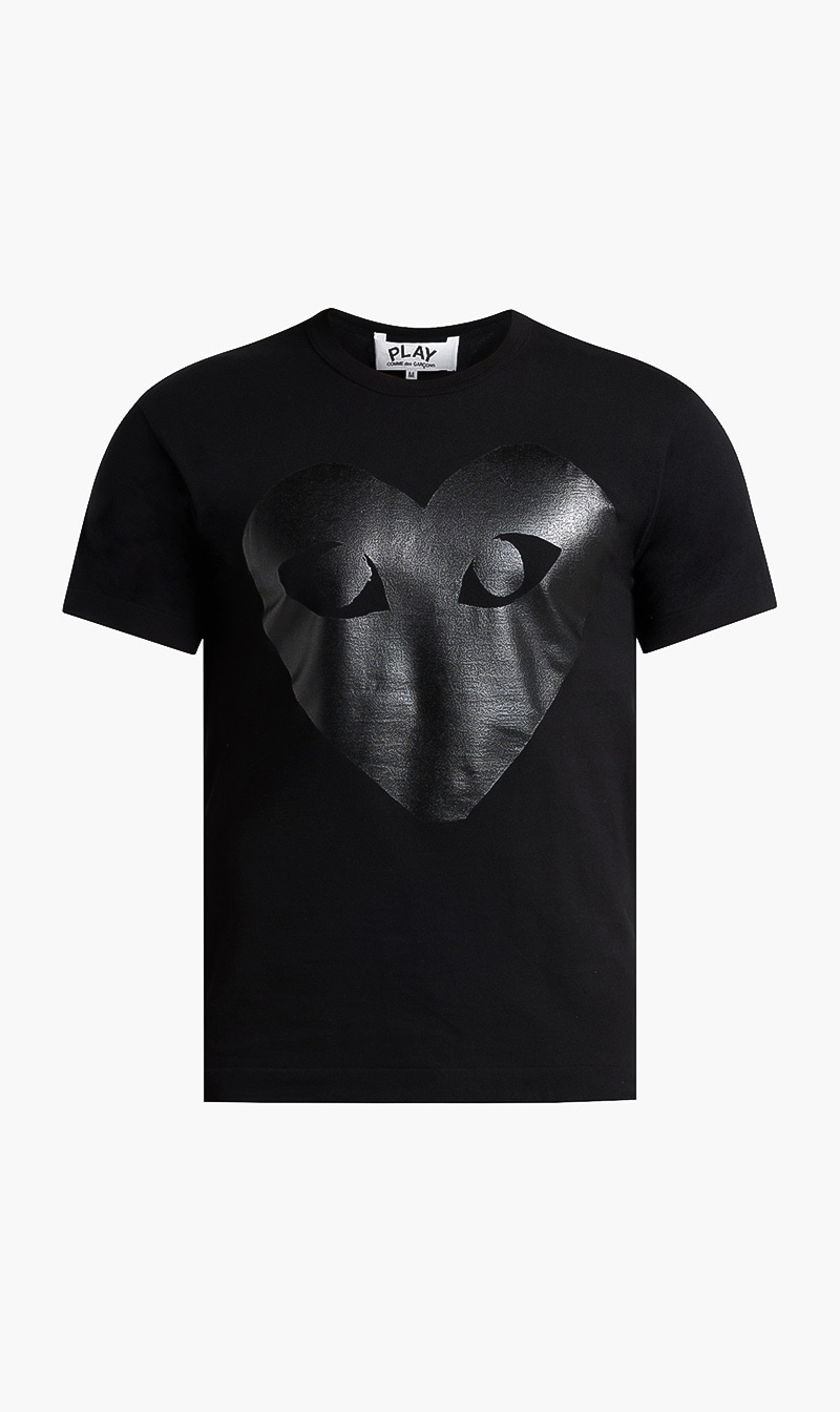 

Oversized Heart Print T-shirt, Black