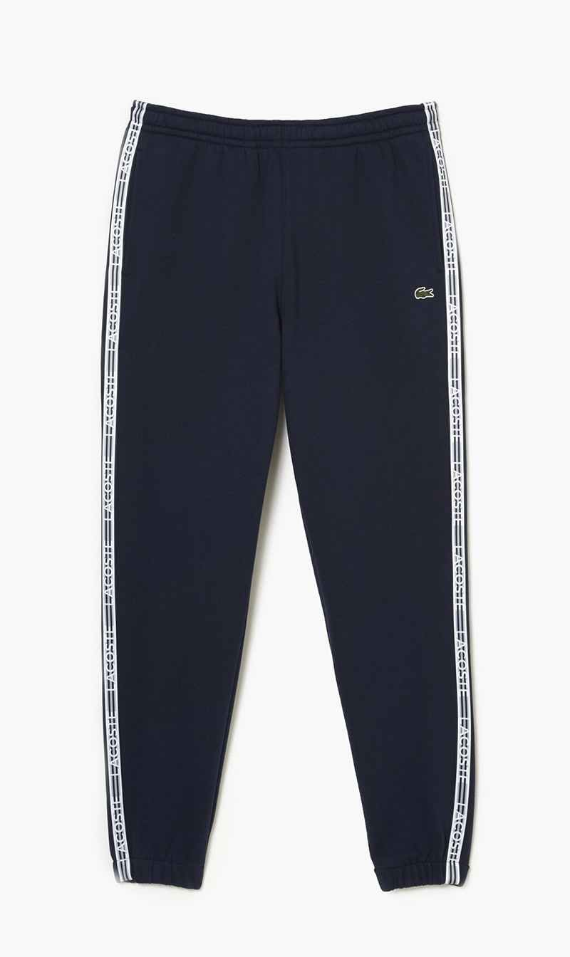 

Lacoste Blue Logo Stripe Track Pants for Men | The Deal Outlet