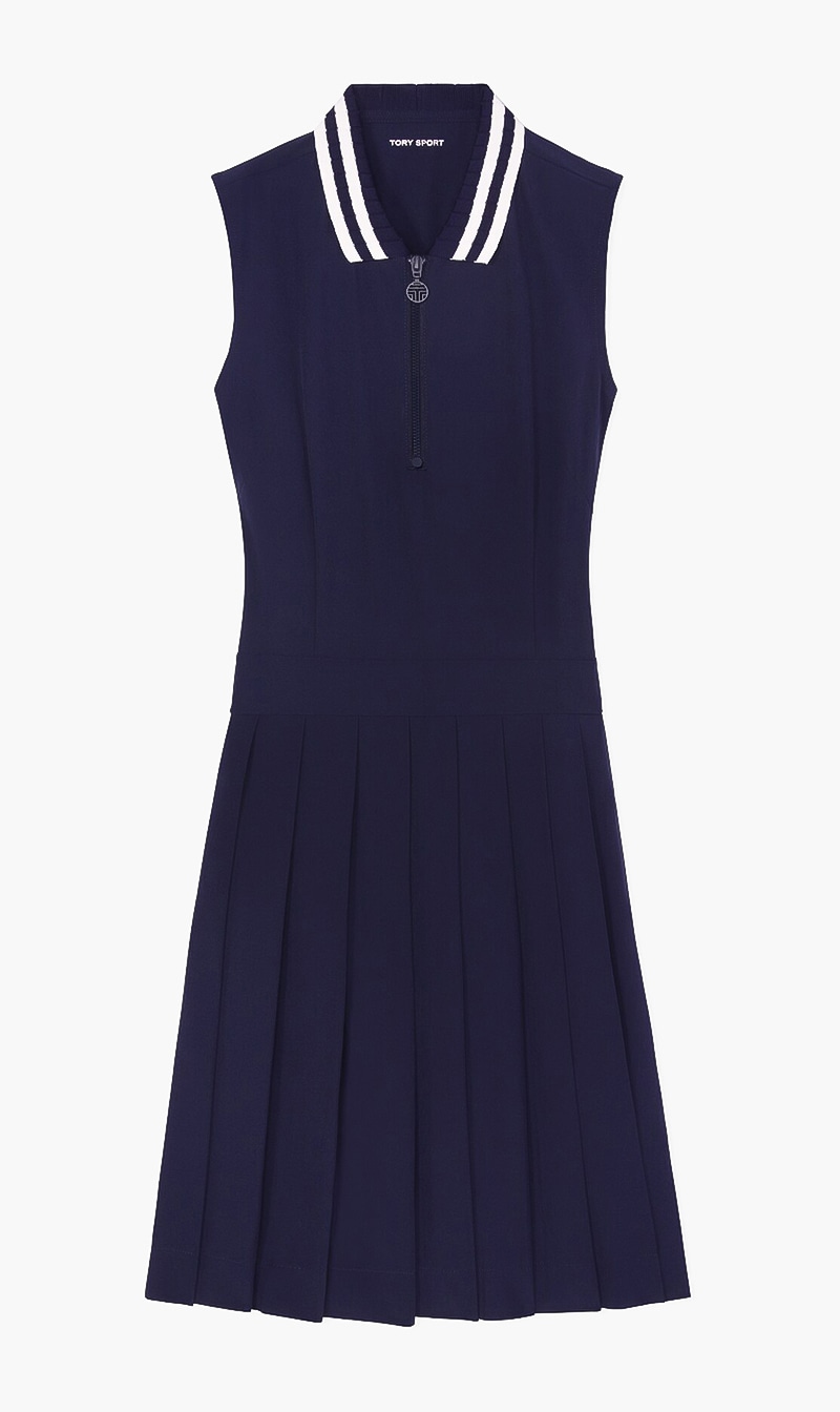 

Performance Pleated Golf Dress, Blue