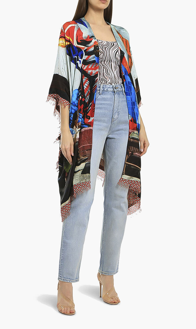 

Printed Kimono, Multi-color