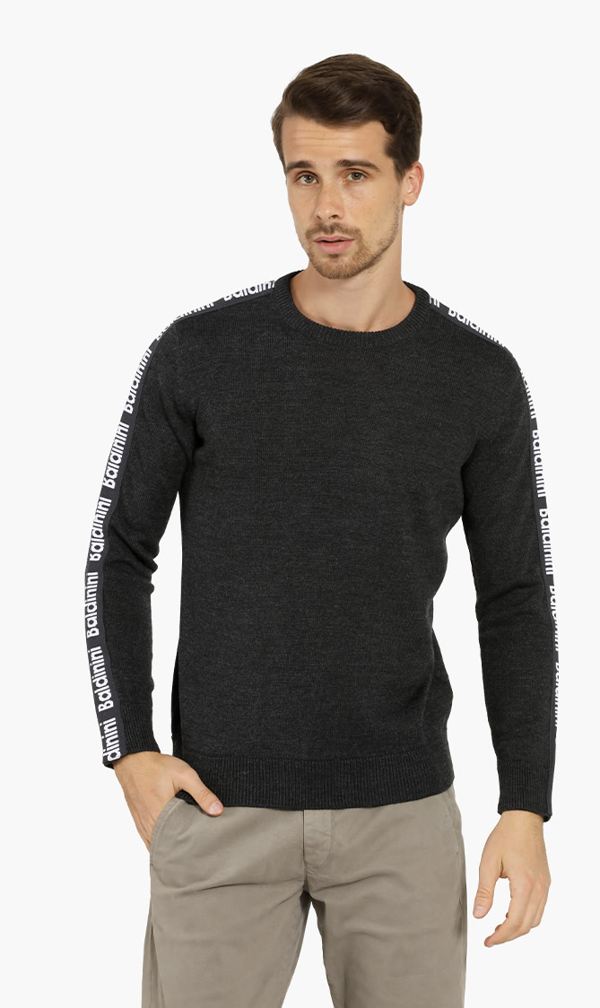 

Logo Tape Sweater, Grey