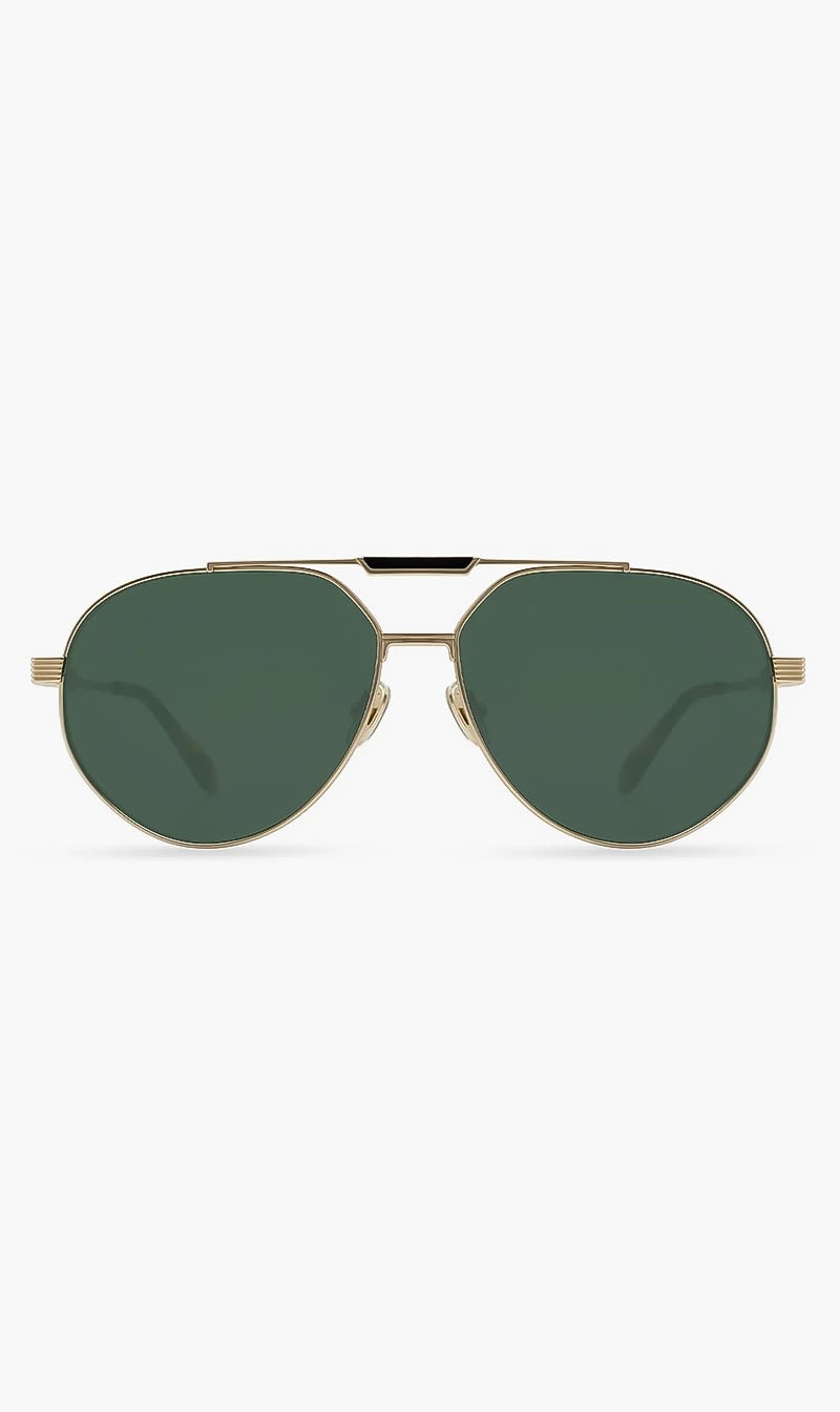 

Salvatore Ferragamo Gold Aviator Sunglasses for Women | The Deal Outlet