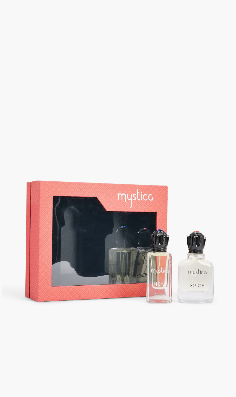 

Mystica Mystica 2 Pc Set for Men Heat Edp 50ml Spice Edp 50ml for Men | The Deal Outlet
